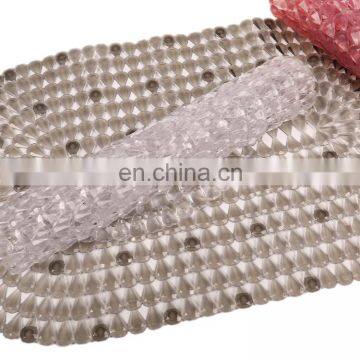 High Quality Customized Comfortable Safety Clear Non-slip Plastic PVC Bathroom Tub Floor Antislip Kids Bath Mat