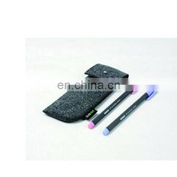 Eco Friendly Makeup Organizer Sunglasses Storage Bag Felt Standing up Pouch photo-6