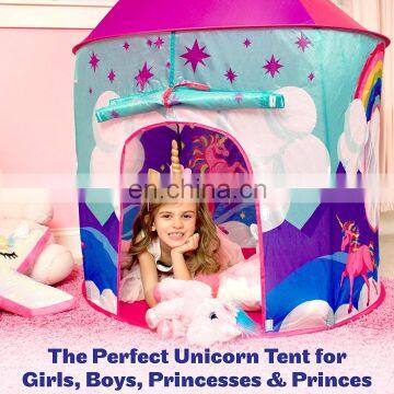 Unicorn Toys for Girls Indoor Princess Castle Kids Play Tent,Children Toy Tent Play House photo-5