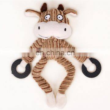 Pet Plush Educational Bite-resistant Molar Vocal Dog Toy Clean Teeth Odor-absorbing Animal Modeling Toy photo-5