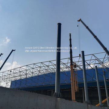 Jiangsu Xu Gang Group New 4# 5# Space Frame Structure Environmental Protection Shed Project photo-3