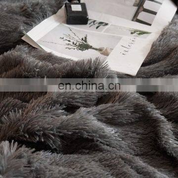 Custom Bed Cover Shaggy Fur Duvet Cover Luxury Ultra Soft Velvet Bedding Set photo-6