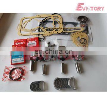 For Mitsubishi S4L engine overhaul parts S4L2 Piston + ring  gasket bearing