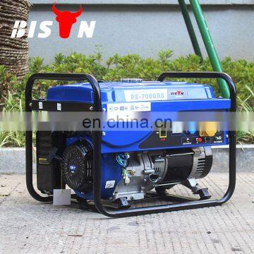 BISON China Taizhou 5KW Air-cooled Single Phase Electric Petrol Generator 6500 Portable Gasoline Generator for Home