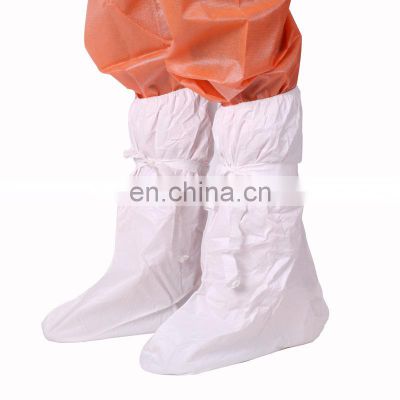 Non Skid Disposable Isolation Long Boot Shoe Covers Waterproof