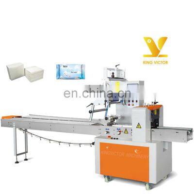 Hot selling wet wipe horizontal packing packaging machine price