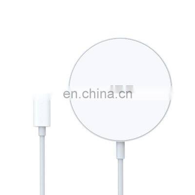 Newest Fast QI Wireless Magnetic Induction Charger With Type-c Line Aluminum alloy Chargers