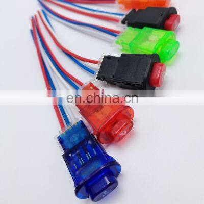 Universal 3 Wiring 12v 5A Rear Brake Kill Switch Double Flash Light Emergency Warning Stop Hazard Switch Motorcycle