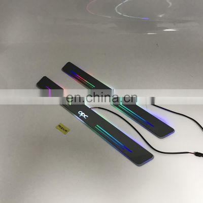 Hot Sales Acrylic Running Board Light car illuminated Door Sill Plate led Moving Door Scuff Other Exterior Accessories