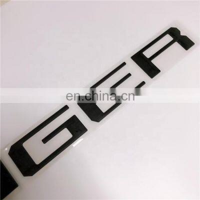 Car Custom Black Tailgate 3D Letters Name Plate Inserts Badge Emblem Sticker Decal photo-2