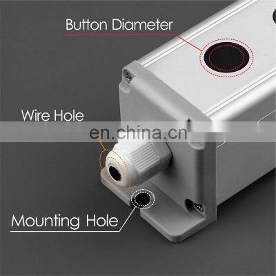 16mm/19mm/22mm Waterproof Aluminium Alloy Metal Push Button Switch Box With Outdoor Power Control Box photo-5
