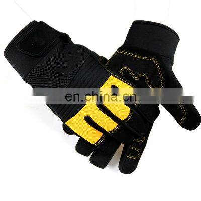 Reinforced Palm Patch Mesh Mechanics Work Hand Custom Logo gloves work safety