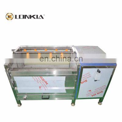 Fully Automatic Electric Brush Roller Washing Machine for Sweet Potato Taro Ginger Carrot Cassava Peeling Machine photo-3