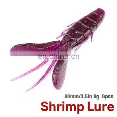 New Design Fishing Bait Smart Artificial Soft Lures Simulation Lure Soft Swim Bait Crayfish Shrimp Soft Bait photo-2