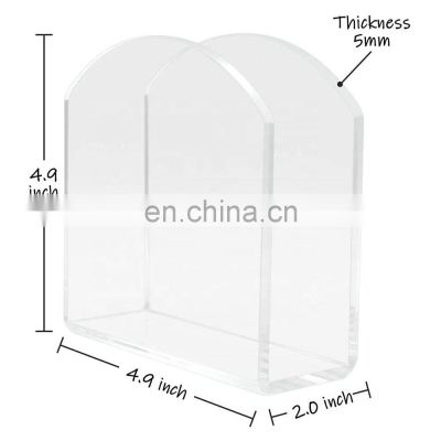 Clear Desktop Acrylic Tissue Holder for Hotel, Dining Room