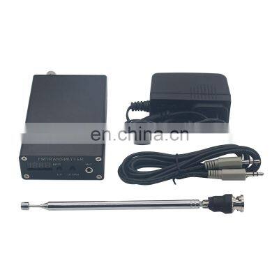 Mini Radio Station 87-109MHz 1mW PLL Stereo FM MP3 Transmitter with Power Adapter Antenna Shield Wire