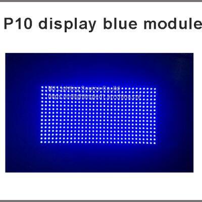 10mm Pixel Module Outdoor 1/4 Scan 320*160mm 32*16 Pixel Blue Display P10 Led Module photo-3