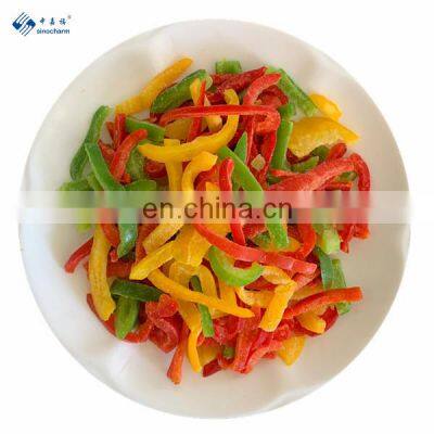 BRC Certified IQF Frozen Mixed Pepper Strip