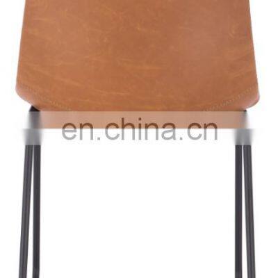 Modern Leisure Industrial PU Leather Dining Chair photo-5