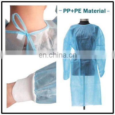 Disposable PP PE Isolation Gown Safety Work Clothes For Hospital Use photo-5