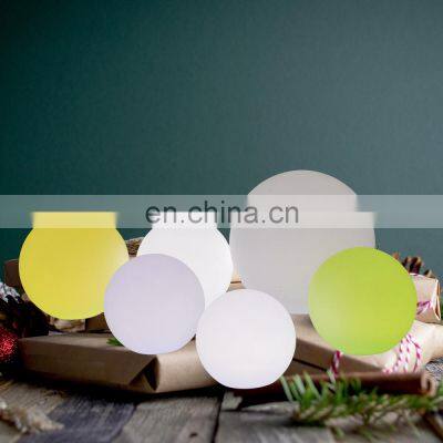 multiple colors pe plastic ball LED Christmas lights decoration hotel ceiling outdoor chandelier