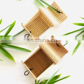 New Trendy Traditional Woven Bamboo Gift Box, Bamboo Accessories Box Basket Wholesale Made in Vietnam photo-4