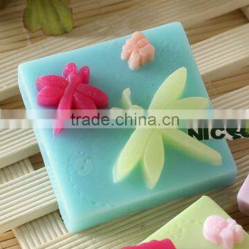 Three Cavity Square Food Grade Silicone Mould For Soap Cake Chocolate Jelly Pudding Making photo-2