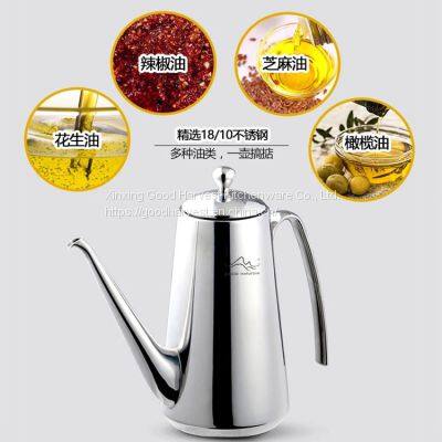High Quality Stainless Steel Kitchen Oil Sauce Pot Container 600ml-1000ml Stainless Steel Hand Drip Coffee Tea PotOil Can,Oil Kettle photo-3