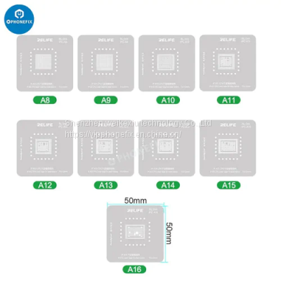 RL-601MA 9 in 1 A8-A16 Universal CPU Reballing Stencil Platform photo-2