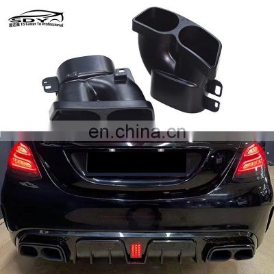 C117 CLA W222 W205 AMG BS Style Stainless Steel Rear Exhaust Exhaust Tips For Mercedes Benz W205 W213 C117