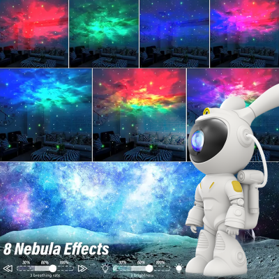 Astronaut Galaxy Projector With BT Speaker Cute Bunny Lamp Nebula Starlight Proyector Remote Control Smart Led Night Light photo-5