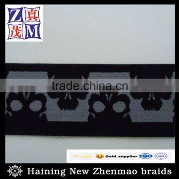 Customize Words Black Background Jacquard Elastic Webbing Tape Supplier's Choice photo-2