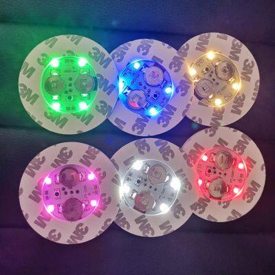 Удаленно управляемая радиоуправляемая наклейка для бутылки с LED подсветкой, светящаяся наклейка для бутылки
