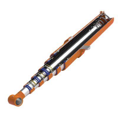 Low Profile Hydraulic Lift Cylinder Collapsed Height ≤300mm for Scissor Lifts