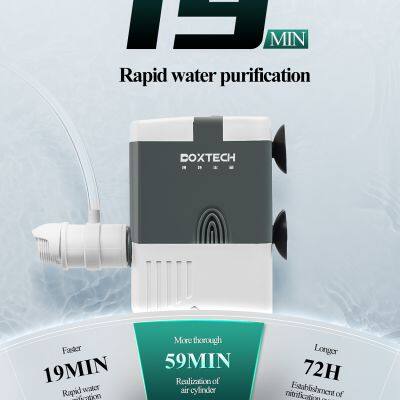 Aquarium Internal Filter 6W, 4 in 1 Small Fish Tank Filters Pump Sponge Filter Ultra Silent Adjustable Submersible Power Filter photo-2