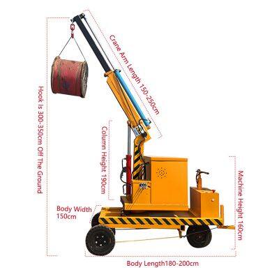 Small Manual Electric Hydraulic Small Lifting Crane photo-2