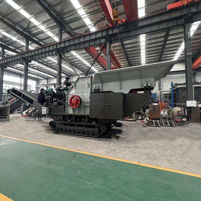 Tracked Mobile Crushing Plant, Limestone and Pebble Crusher, Construction Waste and Stone Mobile Truck photo-2