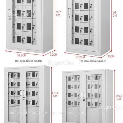 Taquilla de carga para teléfonos móviles de múltiples puertas de alta calidad con compartimentos seguros y puertos USB | Ideal para aeropuertos y centros comerciales photo-1