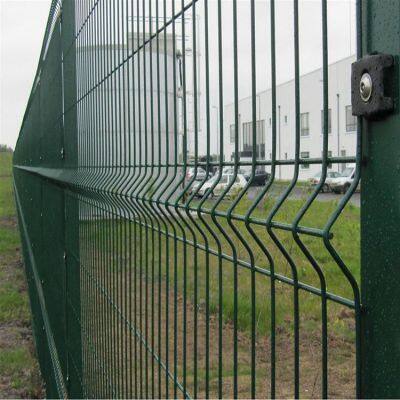 3D-gebogene geschweißte Paneel-Zäune für Außenbereich, Metall-Garten-Zäunepaneele, 3D-Drahtgitter-Zäunepaneele photo-2