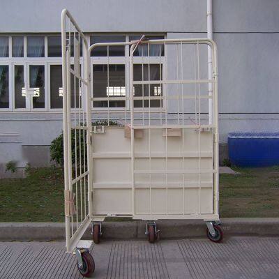 Five-Wheel Steel Tool Trolley for Warehouse, Hotel Luggage, and Storage photo-5