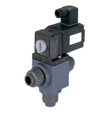 Релеазный трехходовой электромагнитный клапан PVC | Клапан управления смешиванием и распределением потока