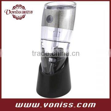 Adjustable Wine Aerator with Variable Speed Dial for Decanting the perfect glass of Wine. with Stand and Presentation Gift Box