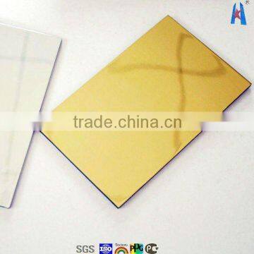 mirrored aluminium composite panel for wall cladding