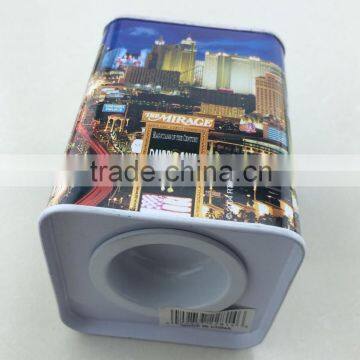 Beautiful House Coin Bank Tin Cans photo-2
