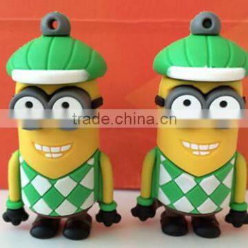 Cute Minion Shaped 1gb / 2gb / 4gb Custom PVC OTG USB Flash Drive For Phone photo-2