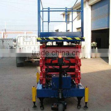 3-18 hydraulic scissor lift platform/ meters hydraulic scissor lift platform/ four wheels mobile scissor lift platform