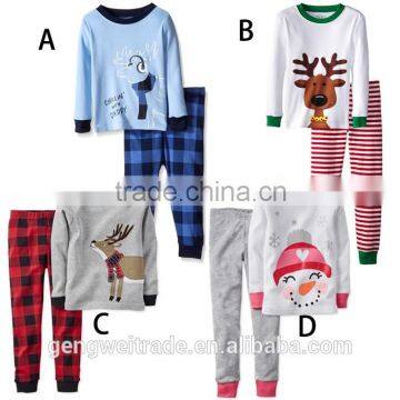 hot sale christmas products child outift unisex kids christmas boutique clothing set