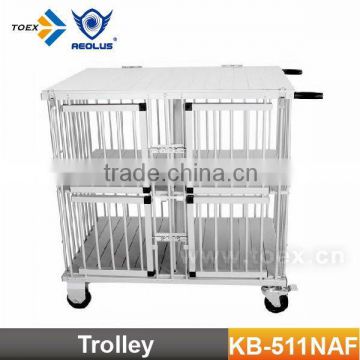 Aluminum Pet Cage Dog Trolley KB-511