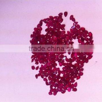 Natural Ruby Precious Gemstones Pear Shape