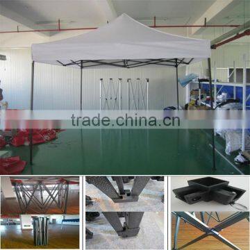 Reinforced steel frame tent